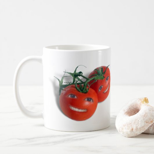 Zoete Tomaten Koffiemok (Met donut)