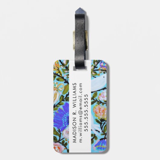 Zoete Tortelduifjes II Bagagelabel (Achterkant verticaal)