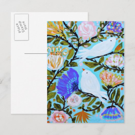 Zoete Tortelduifjes II Briefkaart (Voorkant / Achterkant)