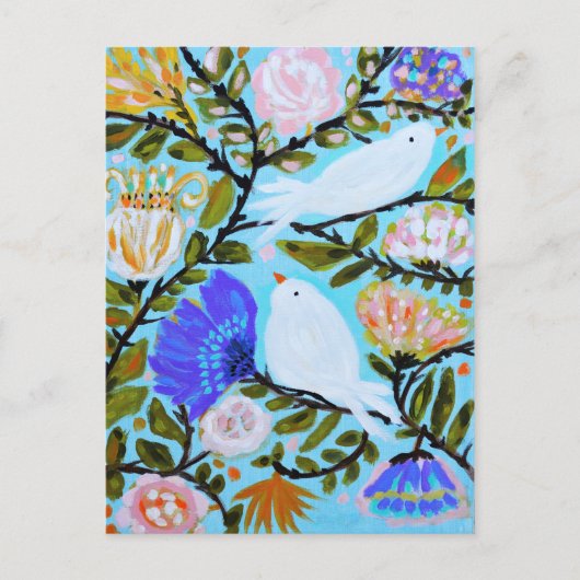 Zoete Tortelduifjes II Briefkaart (Voorkant)