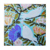 Zoete Tortelduifjes II Tegeltje (Voorkant)