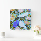 Zoete Tortelduifjes II Vierkante Klok (Huis)