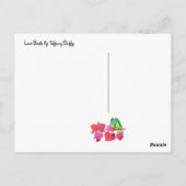 Zoete Tortelduifjes Illustratie Briefkaart (Achterkant)