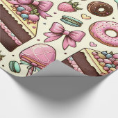 Zoete traktaties met bogen cadeaupapier (Hoek)