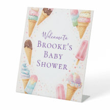 Zoete Treat Ijs Sprinkle Baby Shower Tafel