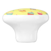 Zoete Treats Cupcake Keramische Knop (Zijkant)