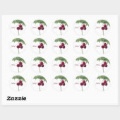 Zoete Trillium Botanical Ronde Sticker (Vel)