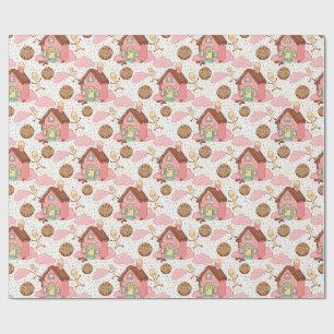 Zoete tuin patroon cadeaupapier