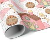 Zoete tuin patroon cadeaupapier (Rol Hoek)