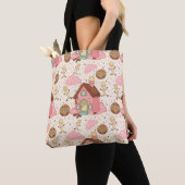 Zoete tuinpatroonontwerp tote bag (Dichtbij)