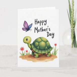 Zoete Turtle Moederdagkaart Kaart