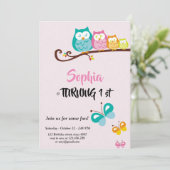 zoete uil en    butterflywant kaart (Staand voorkant)