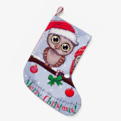 Zoete Uil in Kerstmis Kleine Kerstsok (Voorkant (Hangend))