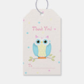 Zoete Uil Verjaardag Cadeaulabel (Achterkant)