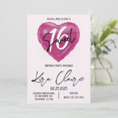 Zoete uitnodiging 16 Birthday Party (Staand voorkant)