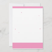 Zoete uitnodiging 16 Fuchsia Roze 16e verjaardag (Achterkant)