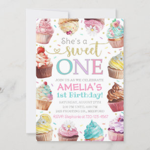 Zoete Uitnodiging, Cupcake Uitnodiging