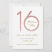 Zoete uitnodiging van 16 september in Roos Gold Gl (Voorkant)