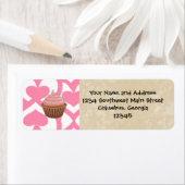 Zoete Valentijn Cupcake Etiket (Insitu)