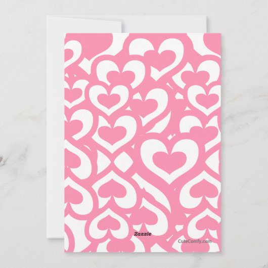 Zoete Valentijn Cupcake Feestdagenkaart (Achterkant)