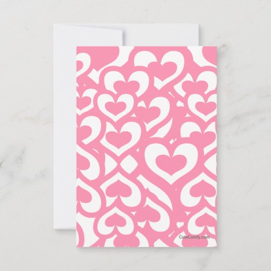 Zoete Valentijn Cupcake Kaart (Achterkant)