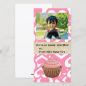 Zoete Valentijn Cupcake Kid's Feestdagenkaart (Voorkant / Achterkant)