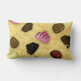 Zoete Valentijn - Valentijnsdag Snoep Patroon Kussen