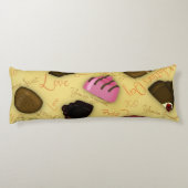 Zoete Valentijn - Valentijnsdag Snoep Patroon Lichaamskussen (Achterkant)