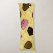 Zoete Valentijn - Valentijnsdag Snoep Patroon Lichaamskussen (Voorkant Verticaal)