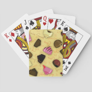 Zoete Valentijn - Valentijnsdag Snoeppatroon Pokerkaarten