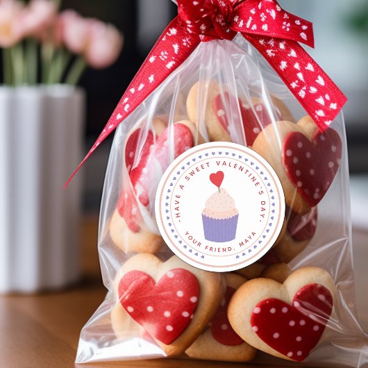 Zoete Valentijns gunst Ronde Sticker