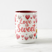 Zoete Valentijnschocolade Hart Mok (Midden)