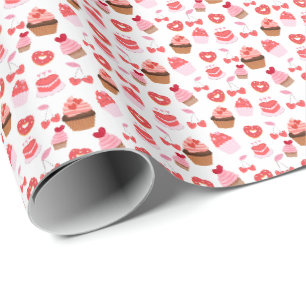 Zoete Valentijnsdag Cadeaupapier Inpakpapier