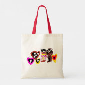 Zoete Valentijnsdag poppen Tote Bag (Achterkant)