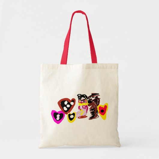 Zoete Valentijnsdag poppen Tote Bag (Voorkant)