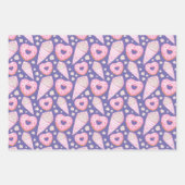 Zoete Valentijnse koekjes en koekjes Inpakpapier Vel (Voorkant 3)