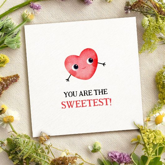 Zoete Valentijnshart Feestdagenkaart