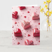Zoete Valentijnshartjes Kaart (Gele Bloem)