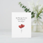 Zoete Valentijnskaart voor vriend vriendin Feestdagenkaart (Staand voorkant)