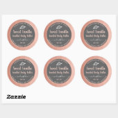 Zoete vanille geurende body boter label roze grijs (Vel)