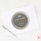 Zoete Vanille Product Verpakking Etiketten Goud Gr (Envelop)