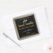 Zoete Vanille Product Verpakking Etiketten Goud Zw (Envelop)