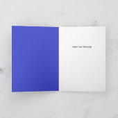 Zoete, vanille verjaardagstaart: Blauw Blank Kaart (Binnen)