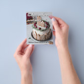 Zoete verhuizing Vastgoed Kerst Mailer gingerbread Flyer (Hand)
