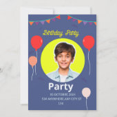 Zoete verjaardag illustratie uitnodiging (Voorkant)