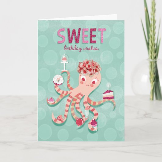 Zoete Verjaardag Kaart (Voorkant)