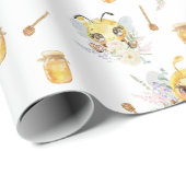 Zoete verjaardagscadeau voor Bij Cadeaupapier (Rol Hoek)