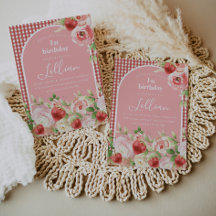 Zoete Verjaardagsuitnodiging voor Meisjes met Aard