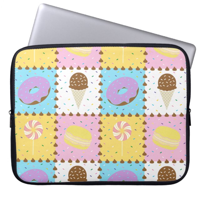 Zoete verlangens laptophoes laptop sleeve (Voorkant)