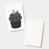 Zoete Verlovings Cupcake Badge (Voor- en achterkant)